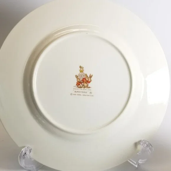 Bunnykins Children’s 3-Pcs Dish Set Bone China Royal Doulton England Collectable - Picture 11 of 16